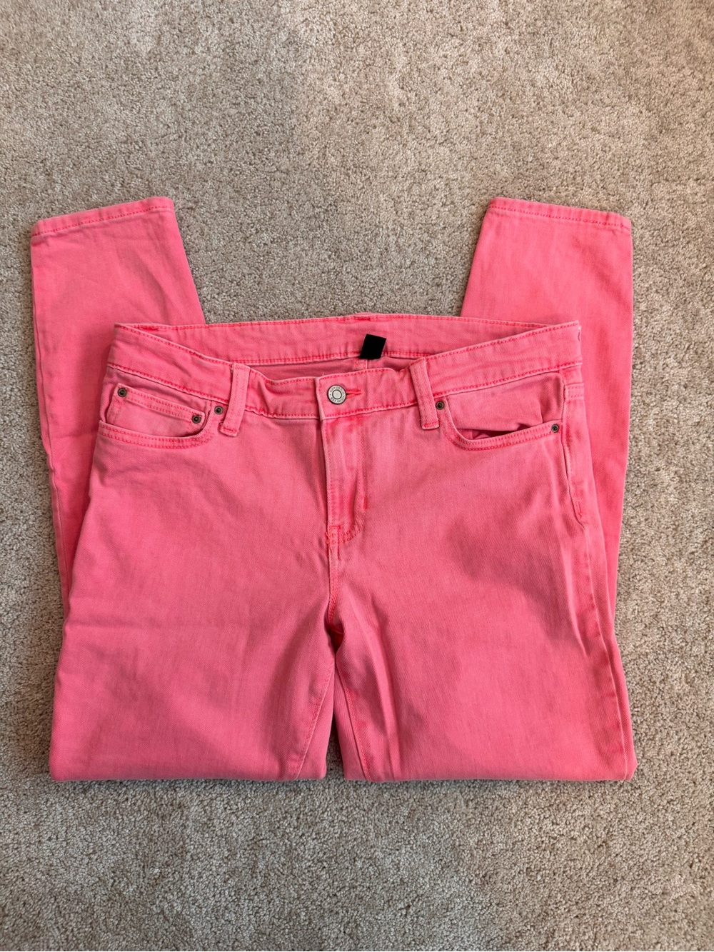 GAP Coral Pink Skinny Jeans